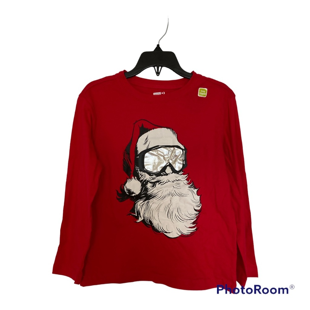 Skiing Santa Long Sleeve Tee